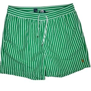 Polo Ralph Lauren Green Striped men’s swim trunks size XL